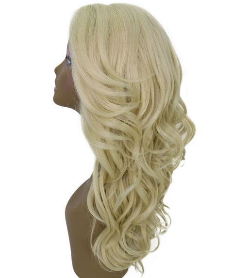 Yenne Light Blonde Wavy Layered Lace Front Wig
