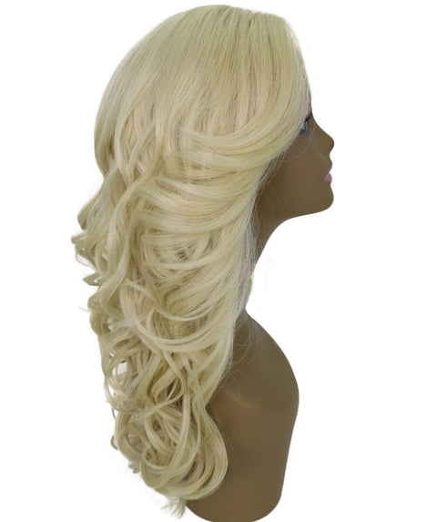 Yenne Light Blonde Wavy Layered Lace Front Wig