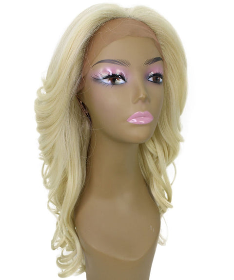 Yenne Light Blonde Wavy Layered Lace Front Wig