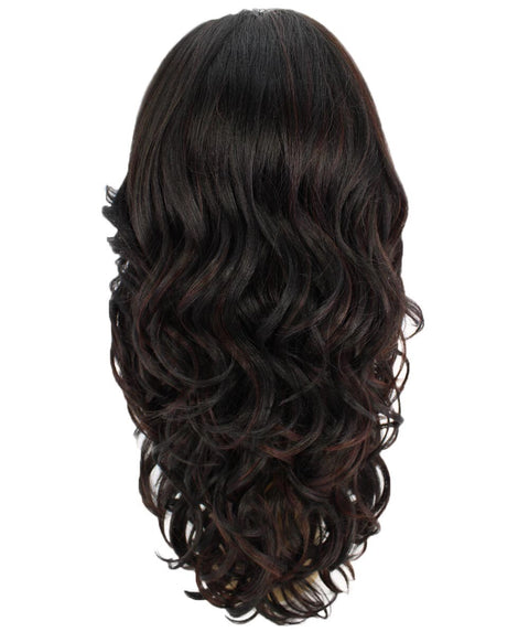 Yenne Black with Aubum Wavy Layered Lace Front Wig