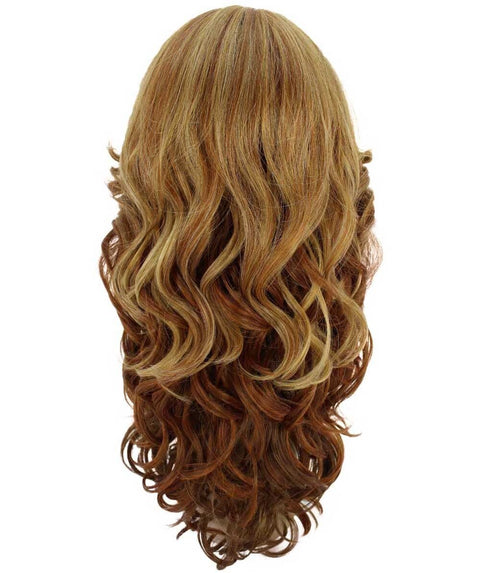 Yenne Strawberry Blonde Wavy Layered Lace Front Wig
