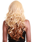 Yenne Golden Dark Blonde Wavy Layered Lace Front Wig