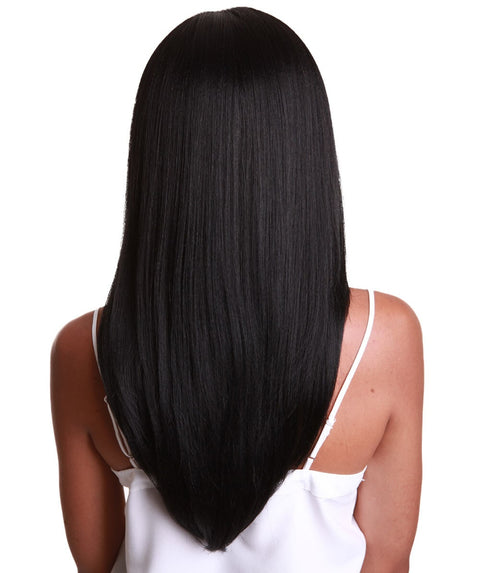 Kiya Black Long Bob Lace Front Wig