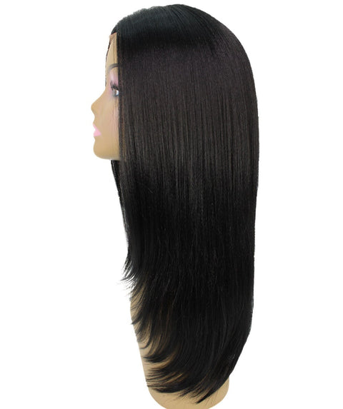 Kiya Black Long Bob Lace Front Wig