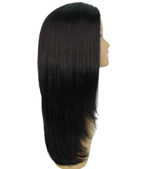 Kiya Black Long Bob Lace Front Wig