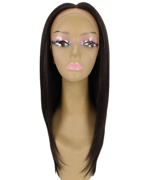 Kiya Dark Brown Long Bob Lace Front Wig