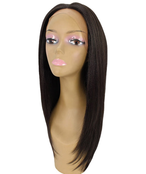 Kiya Dark Brown Long Bob Lace Front Wig