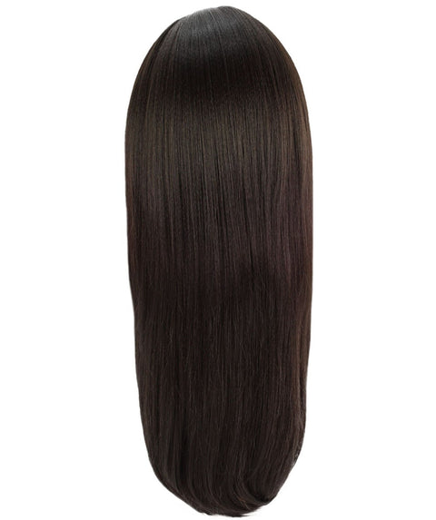 Kiya Dark Brown Long Bob Lace Front Wig