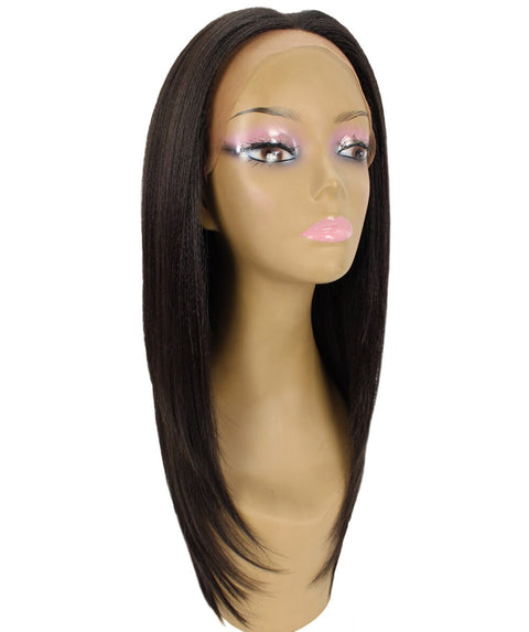 Kiya Dark Brown Long Bob Lace Front Wig