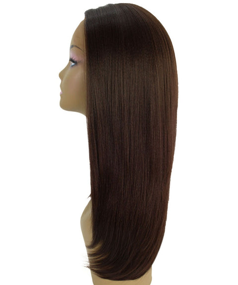 Kiya Medium Brown Long Bob Lace Front Wig