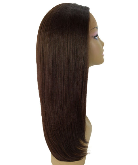 Kiya Medium Brown Long Bob Lace Front Wig