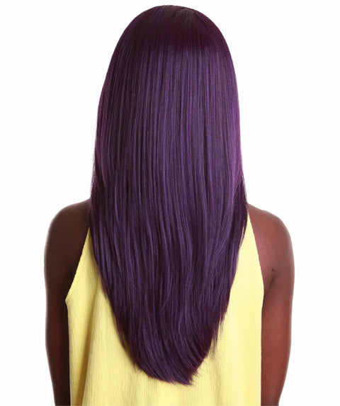 Kiya Violet Blend Long Bob Lace Front Wig