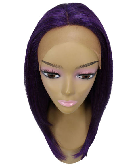 Kiya Violet Blend Long Bob Lace Front Wig