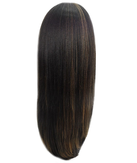 Kiya Black with Golden Long Bob Lace Front Wig