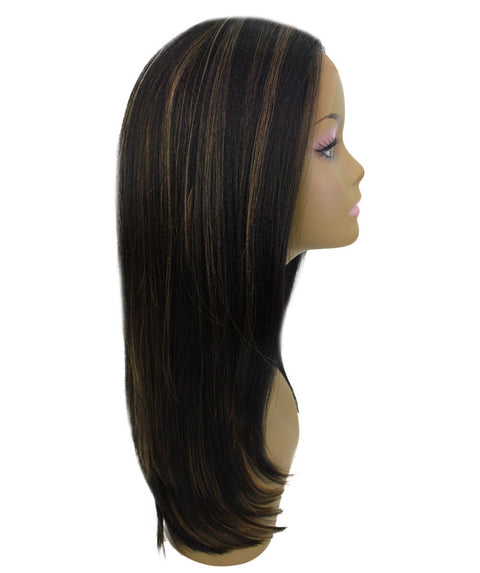 Kiya Black with Golden Long Bob Lace Front Wig