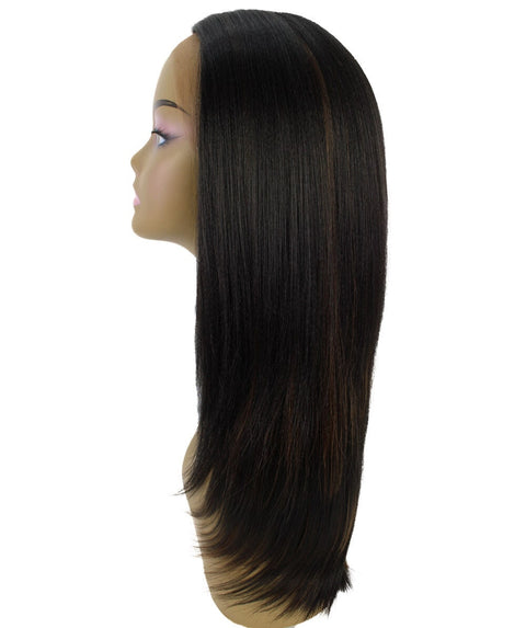 Kiya Black with Caramel Long Bob Lace Front Wig