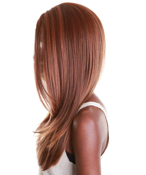 Kiya Light Brown Blend Long Bob Lace Front Wig