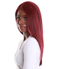 Kiya Medium Red Long Bob Lace Front Wig