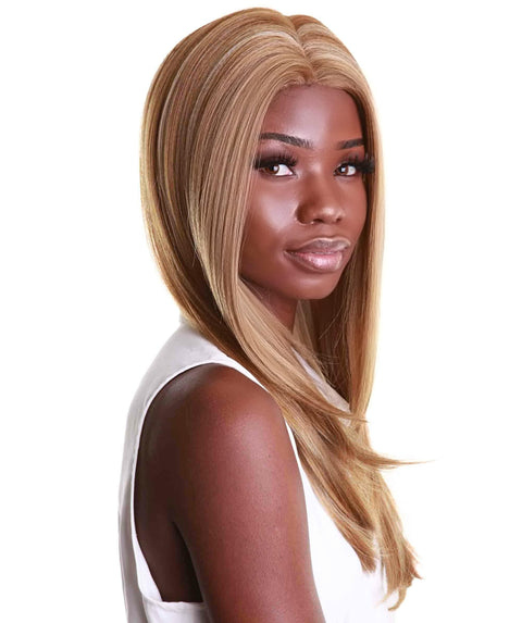 Kiya Blonde Blend Long Bob Lace Front Wig