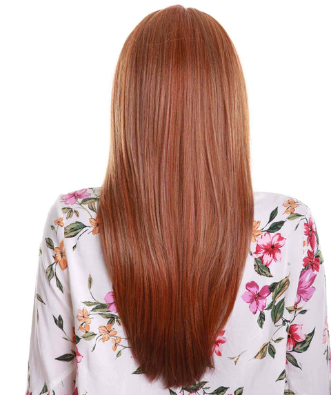 Kiya Strawberry Blonde Long Bob Lace Front Wig