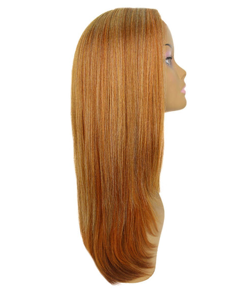 Kiya Strawberry Blonde Long Bob Lace Front Wig