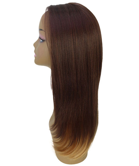 Kiya Medium Brown over Blonde Long Bob Lace Front Wig