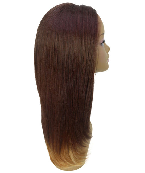 Kiya Medium Brown over Blonde Long Bob Lace Front Wig