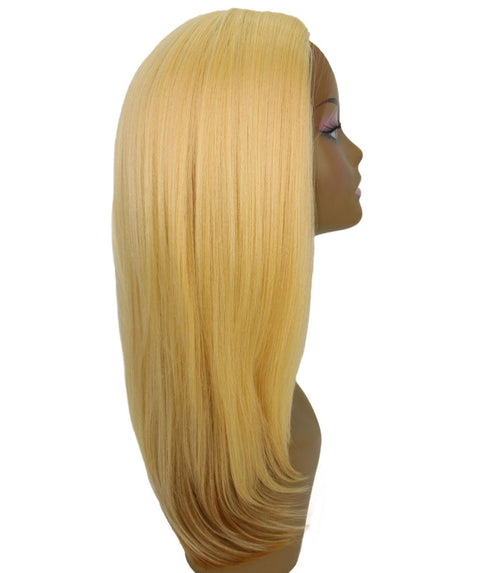 Kiya Golden Dark Blonde Long Bob Lace Front Wig