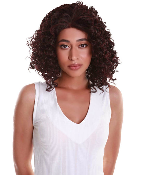 Idla Deep Red and Black Blend Bob Lace Front Wig