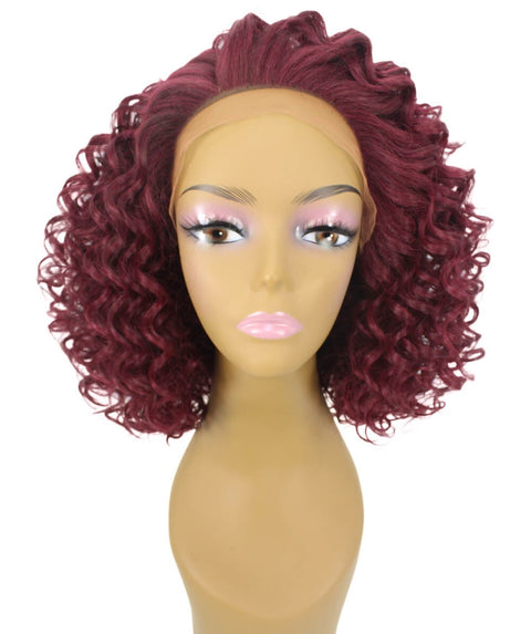 Idla Deep Red Bob Lace Front Wig