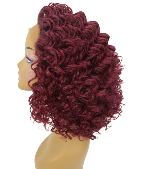 Idla Deep Red Bob Lace Front Wig