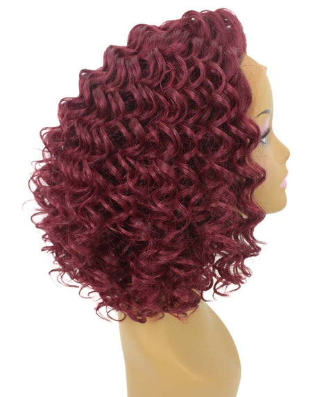 Idla Deep Red Bob Lace Front Wig