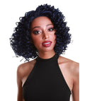Idla Blue and Black Blend Bob Lace Front Wig