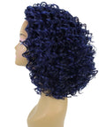 Idla Blue and Black Blend Bob Lace Front Wig