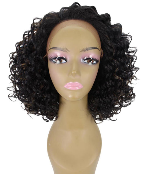Idla Black and Golden Bob Lace Front Wig