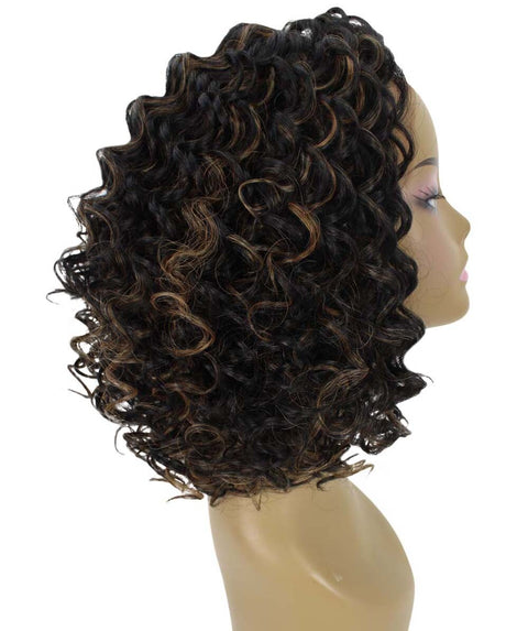 Idla Black and Golden Bob Lace Front Wig