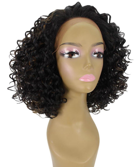 Idla Black and Golden Bob Lace Front Wig