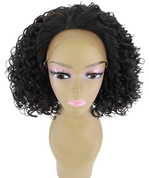 Idla Black with Aubum Bob Lace Front Wig