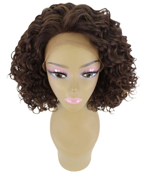 Idla Brown with Golden Bob Lace Front Wig