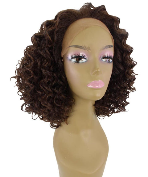 Idla Brown with Caramel Bob Lace Front Wig