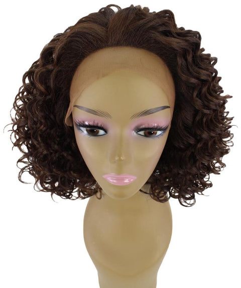 Idla Brown with Caramel Bob Lace Front Wig