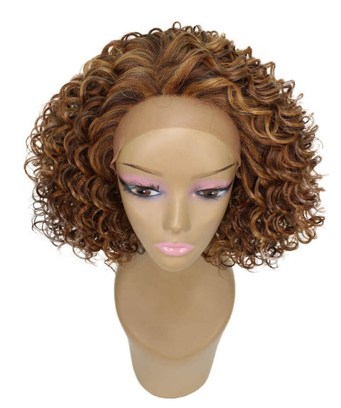 Idla Light Brown Blend Bob Lace Front Wig