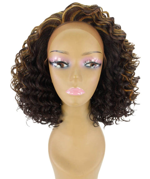 Idla Carmel Brown Blend Bob Lace Front Wig
