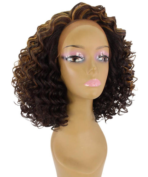 Idla Carmel Brown Blend Bob Lace Front Wig