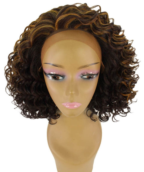 Idla Carmel Brown Blend Bob Lace Front Wig