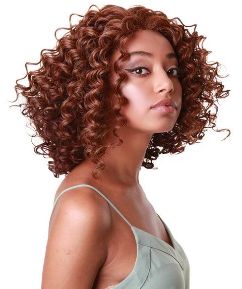 Idla Copper Aubum Blend Bob Lace Front Wig