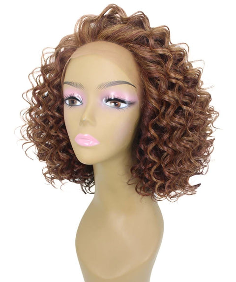 Idla Copper Aubum Blend Bob Lace Front Wig
