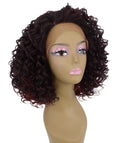 Idla Deep Red Over Medium Red Bob Lace Front Wig