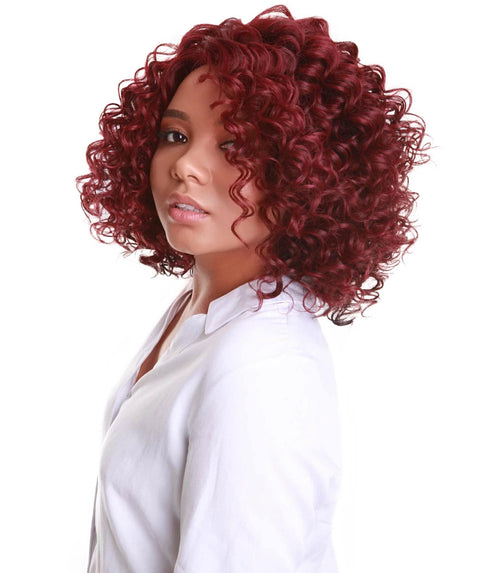 Idla Medium Red Bob Lace Front Wig