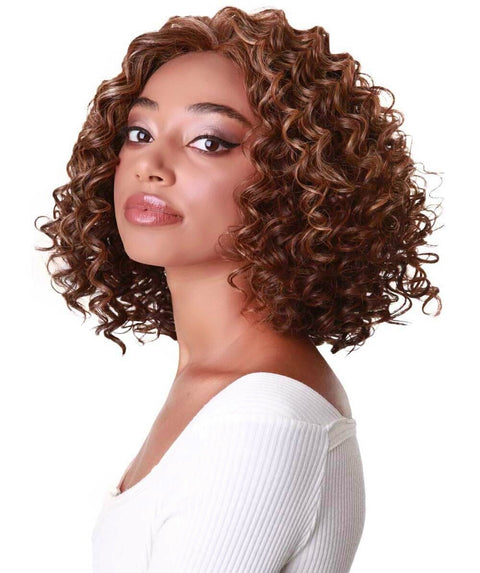 Idla Aubum Brown Blend Bob Lace Front Wig